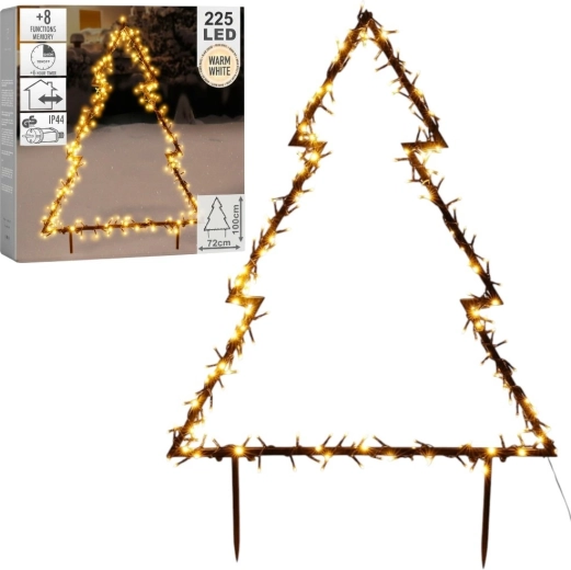 Outdoor Metal LED Tree 225 LEDs 100 cm