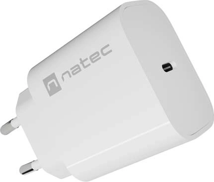 Natec Ribera USB‑C Netzladegerät 20 W, weiß