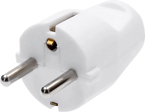 Solight gerader Stecker (Steckergehäuse) IP20 weiß – 1 Stück