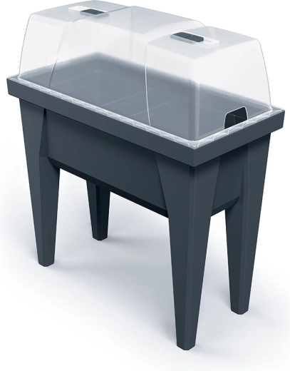 Seed tray with polycarbonate lid 79 cm, anthracite