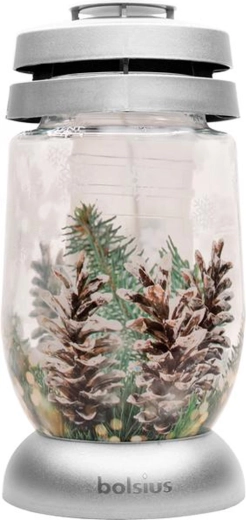 Graflantaarn Bolsius zilveren den 22 cm - 1 stuk
