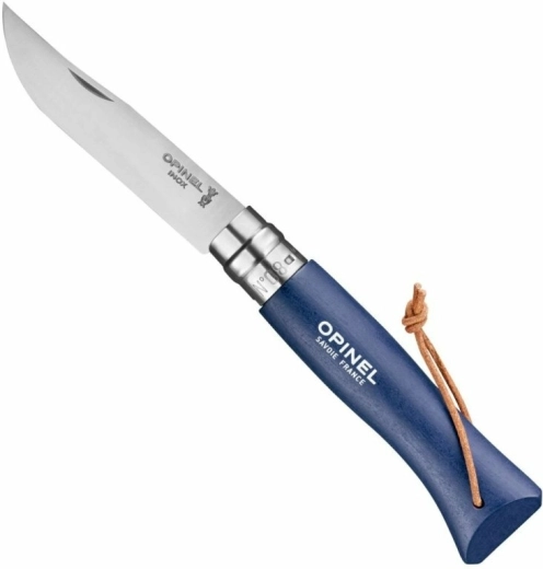 Opinel N°08 Trekking zakmes donkerblauw, beukenhout 8,5 cm
