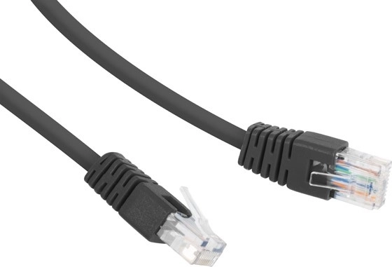 Cat 6 UTP patch cable 1 m – black