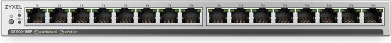 Switch gigabit Zyxel GS1100-16EP avec PoE+ (16 ports)