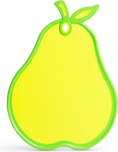 Planche à découper en plastique en forme de poire