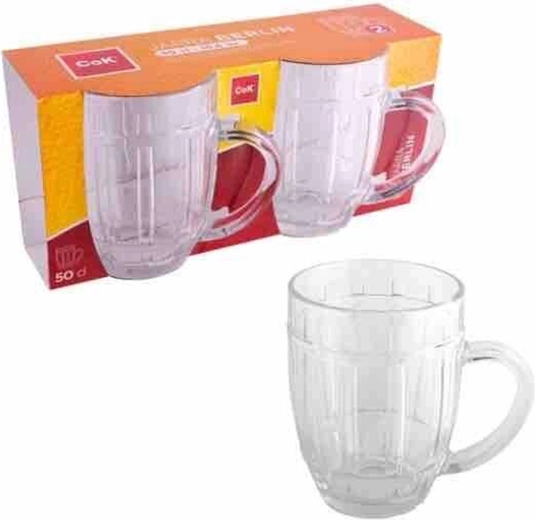 Set de verres à bière Berlin 500 ml, 2 pcs, verre
