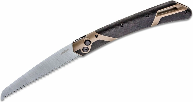 Scie pliante Kershaw Taskmaster Saw 2, 17,8 cm, noir‑brun