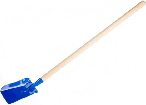 Children's shovel with wooden handle 80 cm – Blue