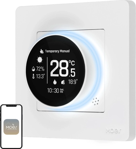 Thermostat ZigBee Moes pour chauffage à eau Smart Star Ring