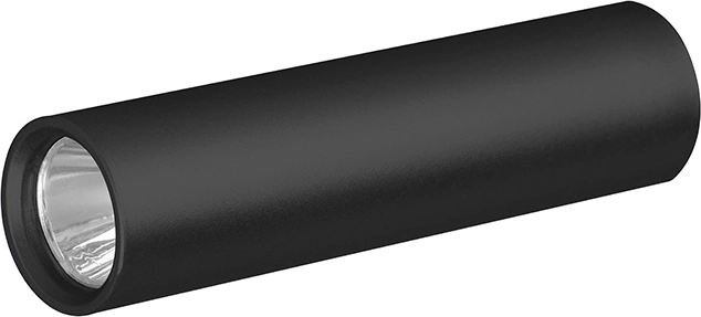 Solight oplaadbare LED-zaklamp 120 lm, USB, aluminium, zwart - 1 stuk