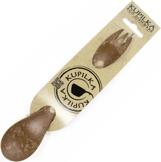 Kupilka spork 20,5 cm bruin – vork en lepel in één