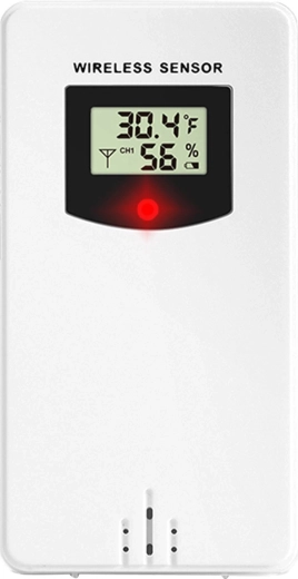 Émetteur sans fil (capteur) pour station météo Berdsen BD-920 blanc - 1 pièce