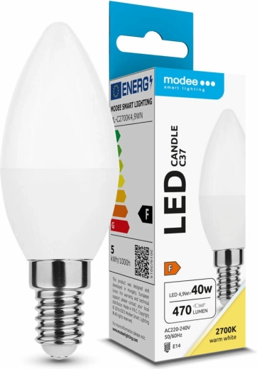 Modee LED Kerzenlampe E14 4,9 W warmweiß
