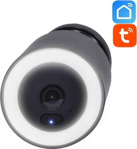 Solight Outdoor-Wi-Fi-IP-Kamera mit LED-Licht