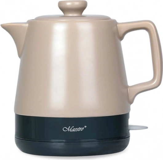 Ceramic electric kettle 1 L, 1200 W MAESTRO, beige