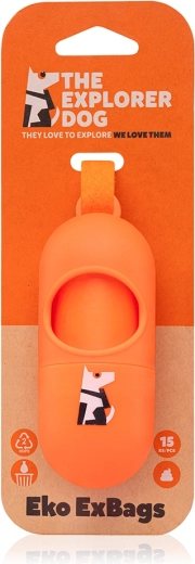 Dog waste bag dispenser with 1 roll EXPLORER DOG