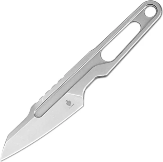 Kizer Cobbler volledig metalen mes 7,4 cm met stonewash-afwerking en Kydex schede