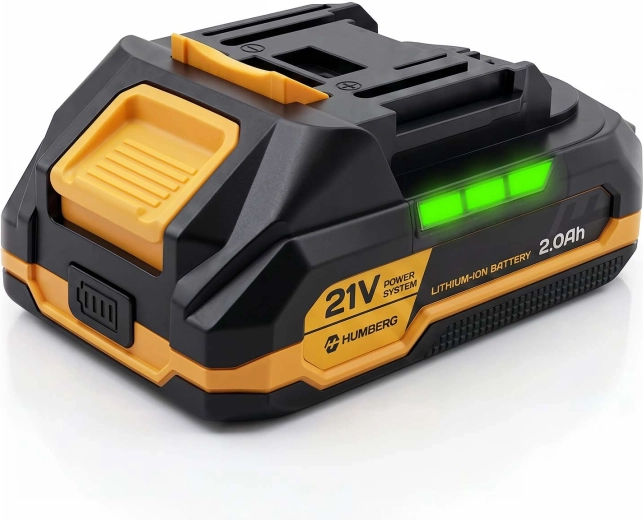 Batterie Humberg Li‑Ion 21 V 2 Ah pour outils électriques (5 cellules)