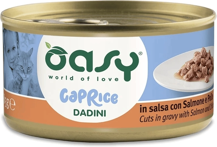 Oasy Caprice chunks in gravy with salmon and chicken 85 g