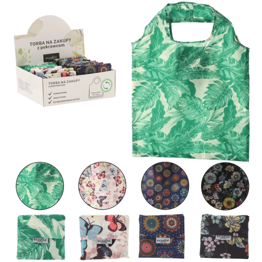 Herbruikbare boodschappentas Torba na zakupy 42 × 41 cm – mix van patronen
