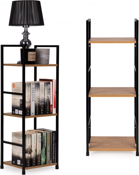 Modernhome loft-boekenkast met 3 planken