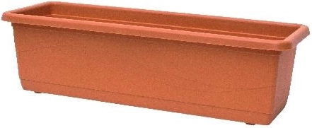 Plastic Planter Box Lobelia 40 cm Terracotta