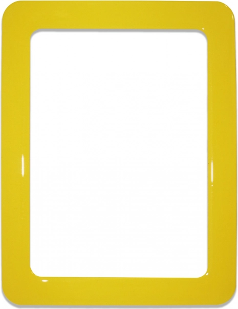 Magnetische zelfklevende lijst formaat 16,0x11,8 cm - geel
