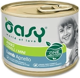 Oasy One Protein pâté for adult dogs Small/Mini with lamb 200 g