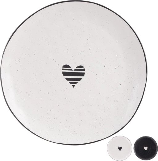 Assiette en grès 27,5 cm – mix de décors