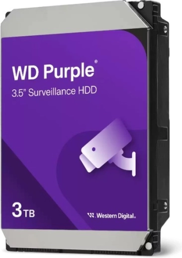 Western Digital WD Purple 3 TB 3.5" hard drive for surveillance