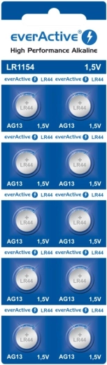 Alkalische Knopfzelle EverActive LR44 (LR1154) – 1 Stück