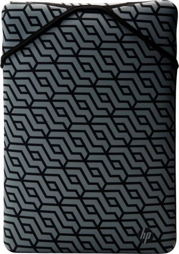 Reversible 15.6" Laptop Sleeve Black/GEOMETRIC Pattern
