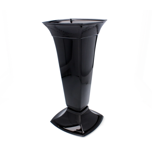 Hoher schwarzer Flakon Etna für das Grab von Lamela