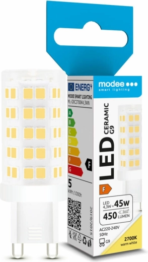 LED lamp G9 keramisch 4,3 W warm wit