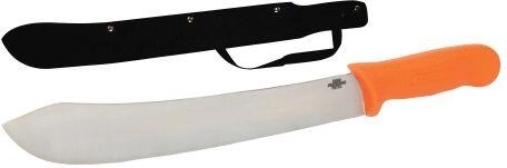 Stainless steel machete 43 cm with plastic handle