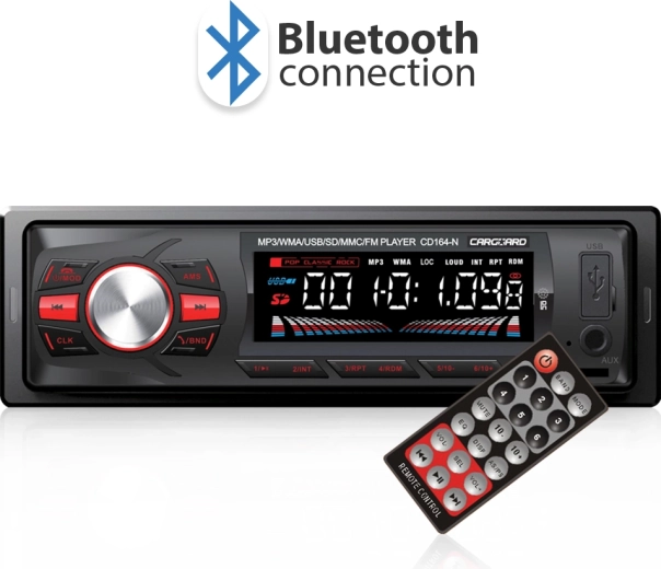 1 DIN autoradio met Bluetooth, FM-tuner, USB en SD-kaartlezer