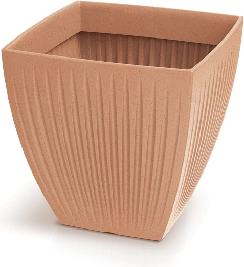 Kunststof bloempot Latia Square 48 cm terracotta