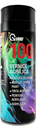 Émail acrylique en spray pour métal, plastique et bois, 400 ml, blanc brillant