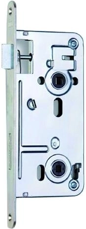 Serrure à mortaiser K135 72/80 P-L WC blanche galvanisée avec carré 6x6 mm
