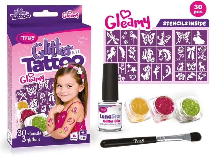 Gleamy Glitter Tattoo Set