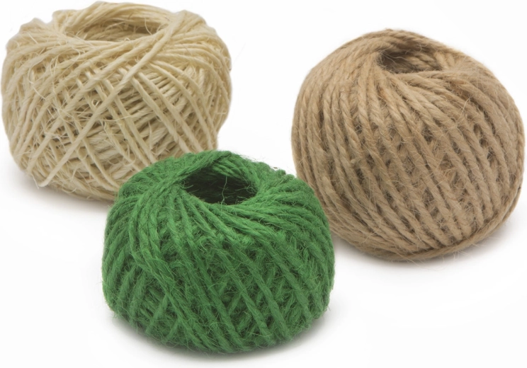 Set de ficelles en jute 3 × 25 m