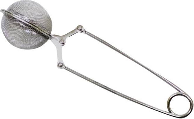 RVS theefilter met veermechanisme 14,5 × 3,5 cm