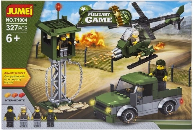 Jumei Military Game Bauset Soldaten 327 Teile (38 × 26 cm) - 1 Stück