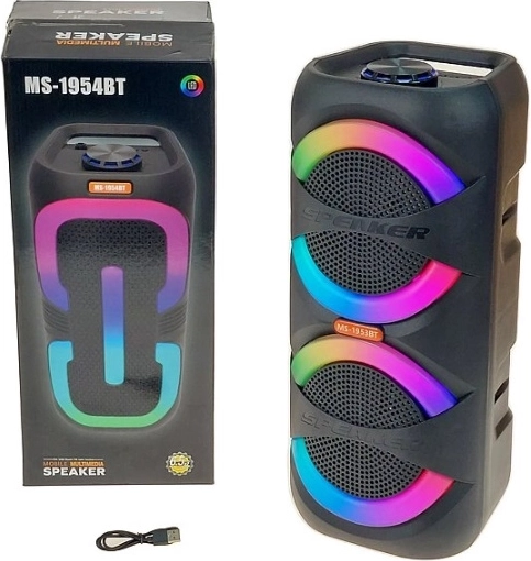 Haut-parleur Bluetooth portable MS-1954BT avec éclairage RGB