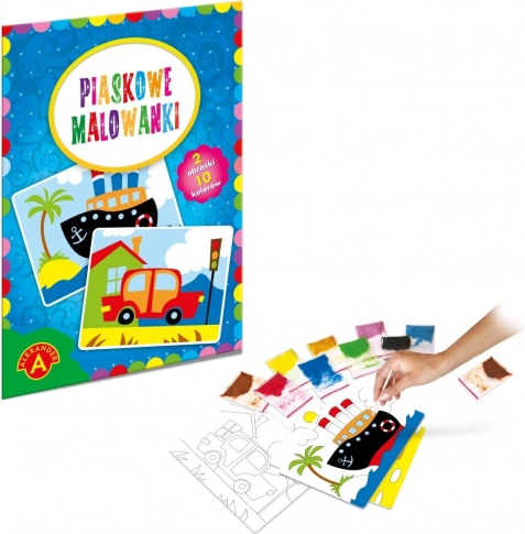 Zandkunstwerken - Boot, auto