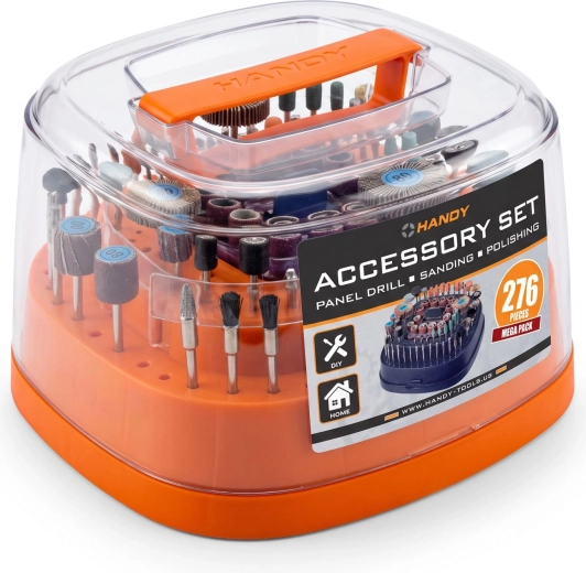 Accessory Set for Multifunctional Grinders and Rotary Tools – 276 Pieces