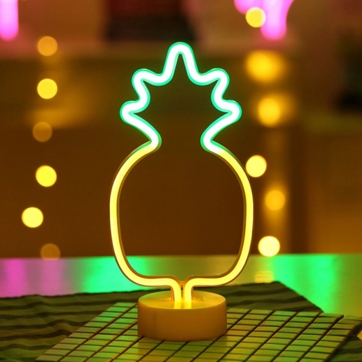 Lumière néon décorative LED ananas