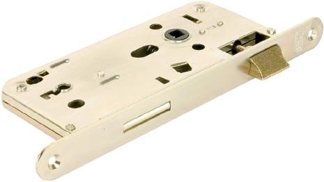 Insteekslot 536A 90/80 rechts/links, wit zink, gewone sleutel