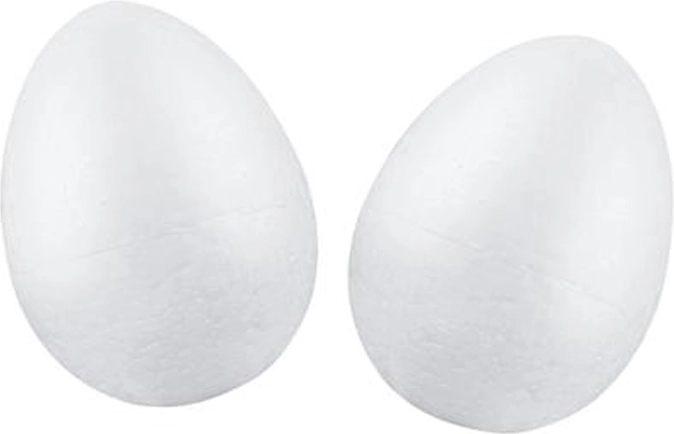 Polystyrol-Eier 10 cm, Set mit 2 Stück