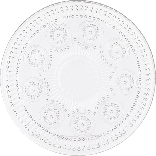 Glass dessert plate Daisy 17 cm